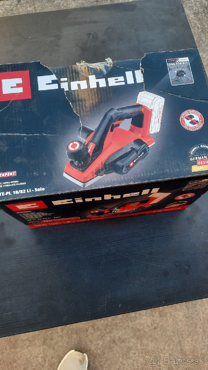 🪵 Úplne nový aku hoblík Einhell TE-PL 18/82 Li-Solo – zabal
