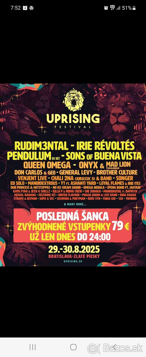 Uprising listok