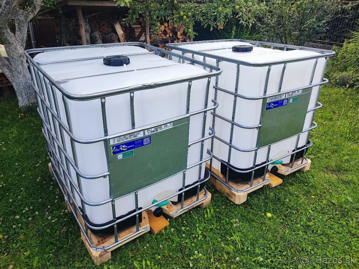 Potravinárske IBC kontajnery 1000l predám