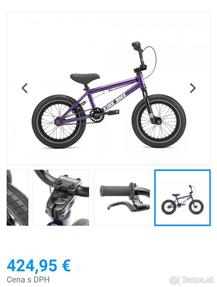 KINK BMX 14" - Špičkové detské bmx