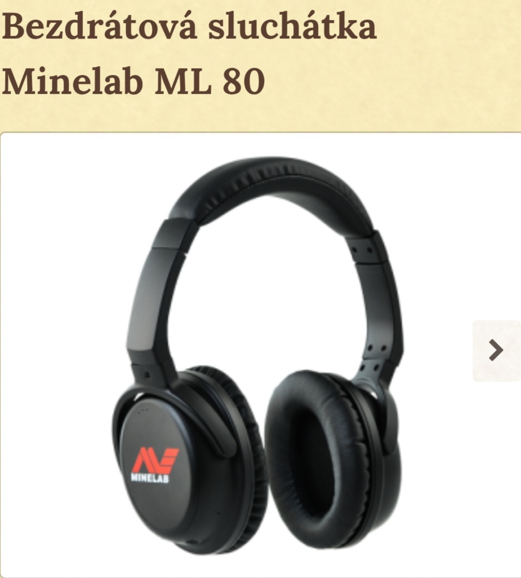 Detektor kovov Minelab-Sluchátka ML 80