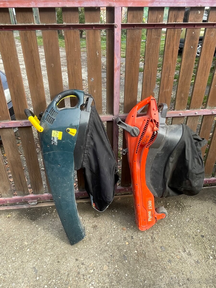 Fukár s vysávačom lístia