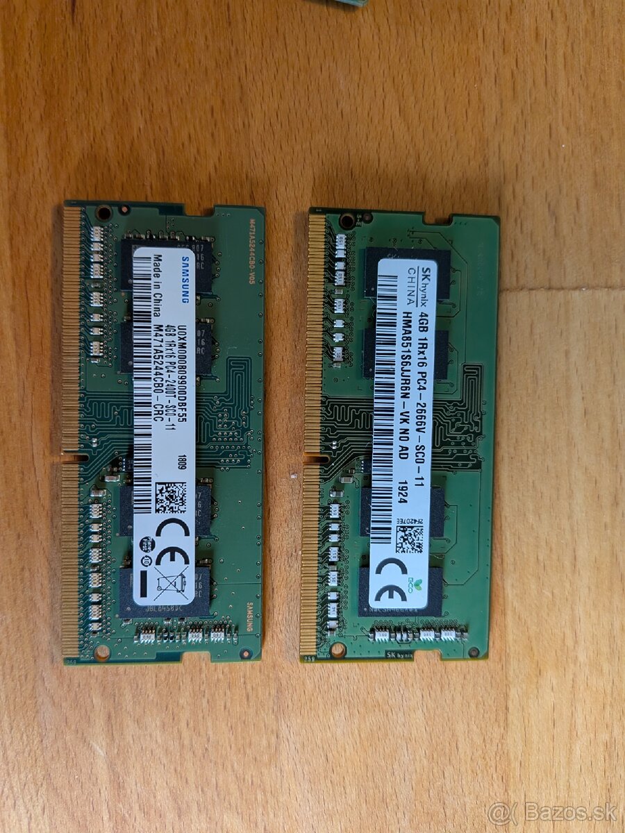 RAM do notebooku 8GB DDR4 (2x4GB) + DDR3 DARČEK