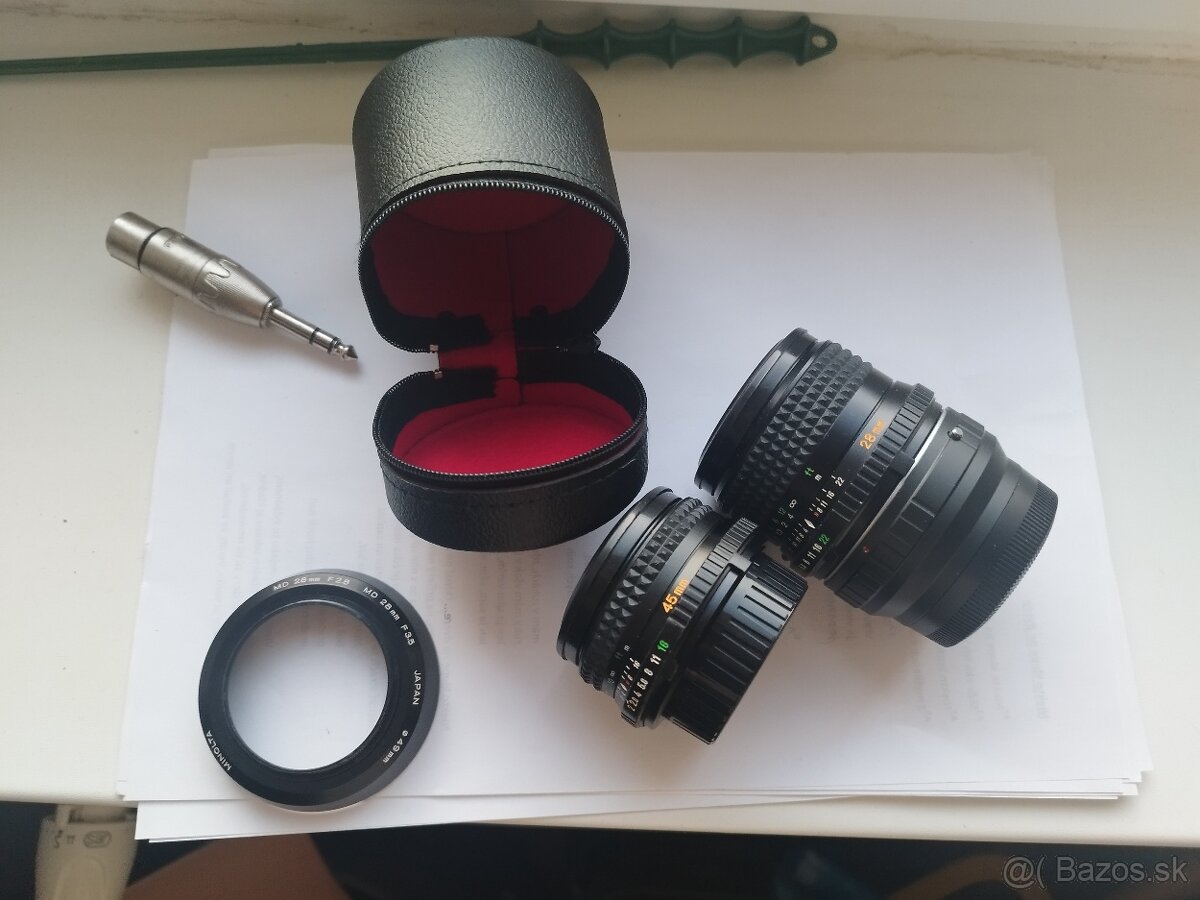 Minolta objektiv na Fuji x