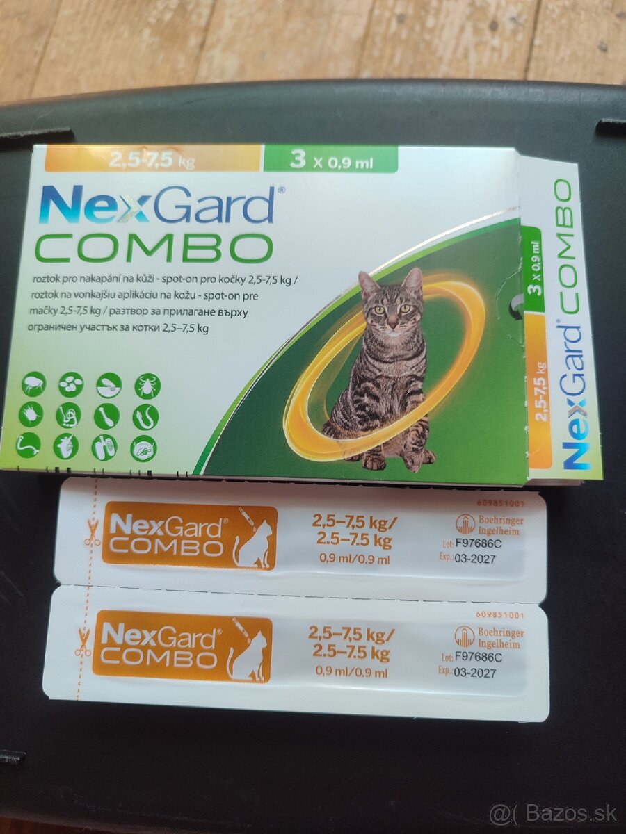 2 dávky Nexgardu Combo