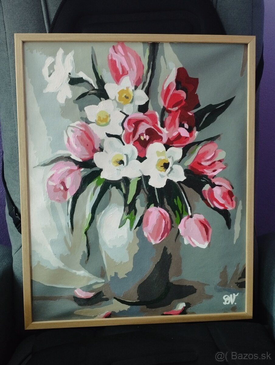 Ručne maľovaný obraz.