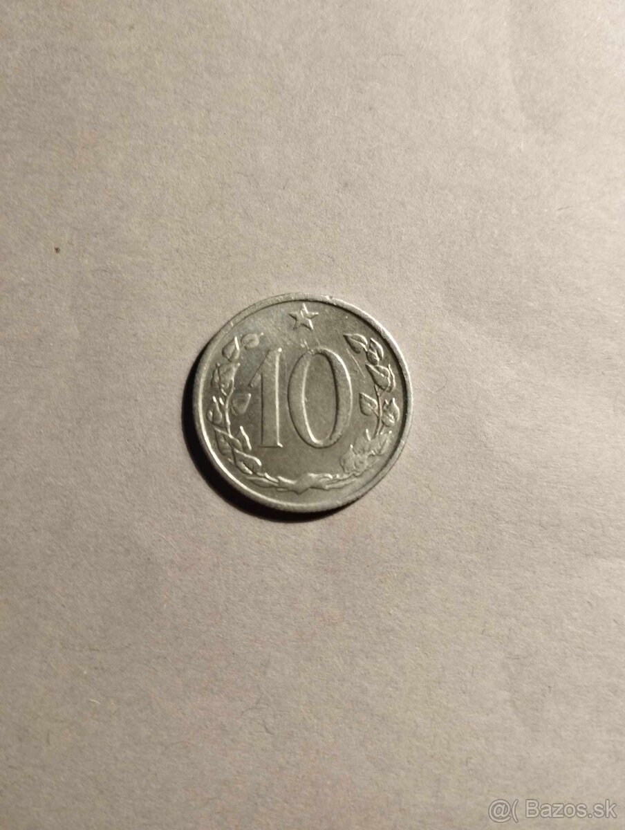mincu 10 halier 1963 RR vzácnu
