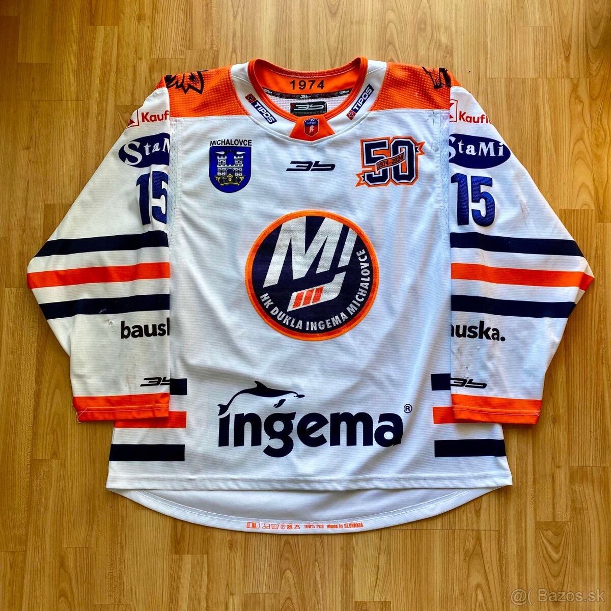 Hokejový dres HK Dukla Michalovce - Ján Brejčák #15