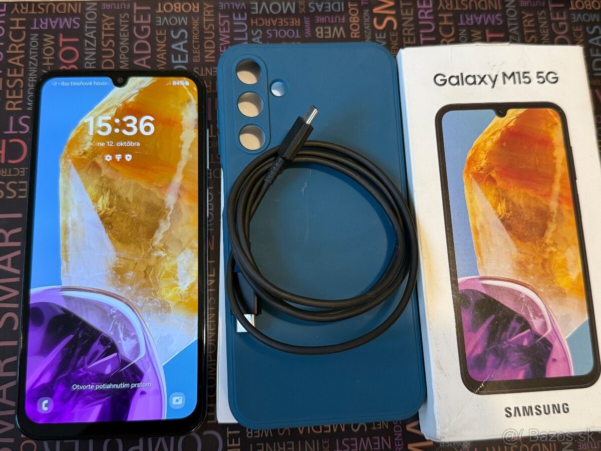 Samsung Galaxy M15 5G 4/128Gb - Dobrý stav