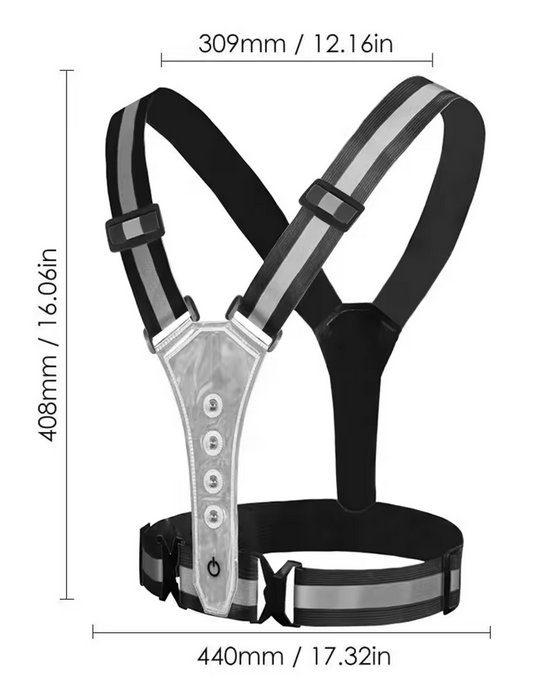 Predám reflexná vesta s LED