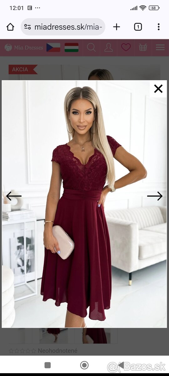 Spoločenské šaty veľ. XL