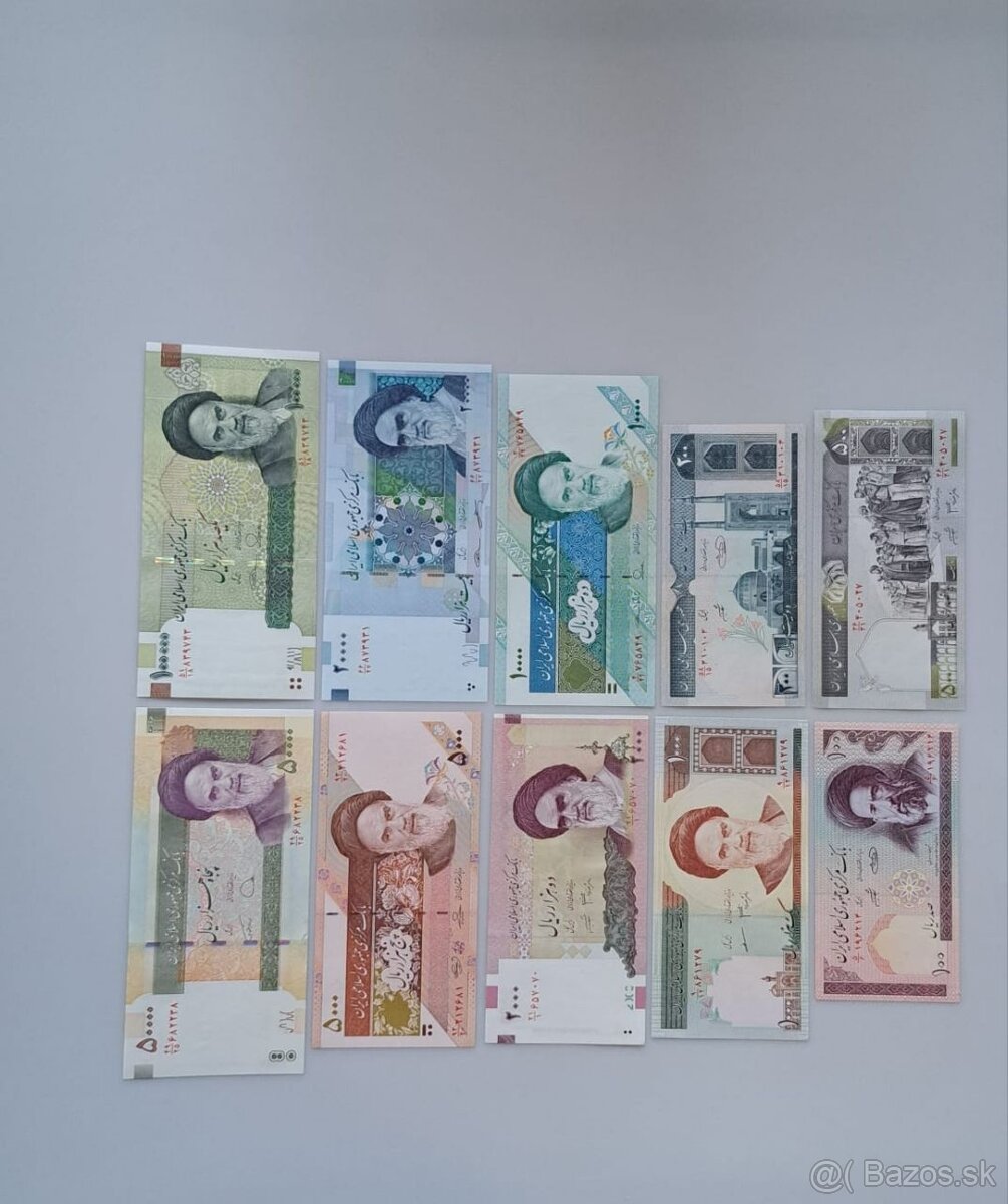 Bankovky Irán 10 kusov