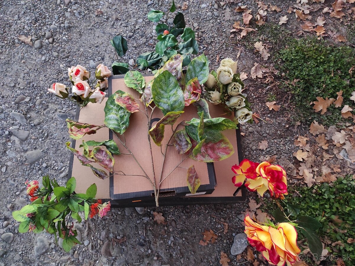 Umelé kvety na dekorácie/kytice