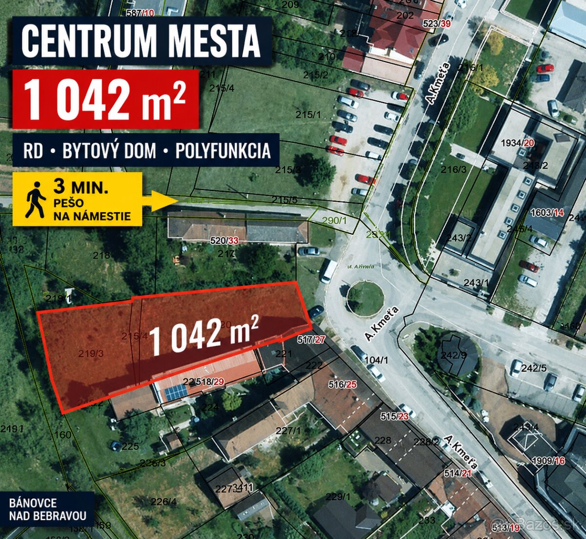Land for sale · 7297 m² · Bánovce nad Bebravou
