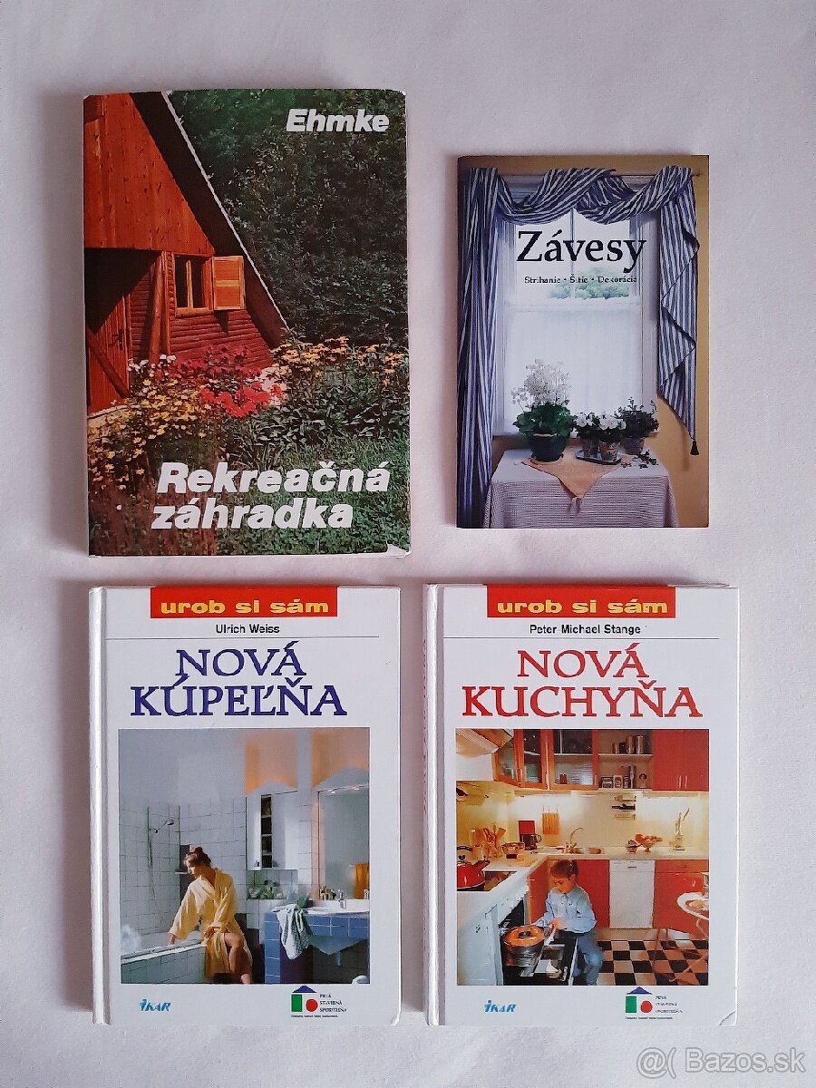Rôzne knihy Autá, Záhrada, Film kus 1,50€