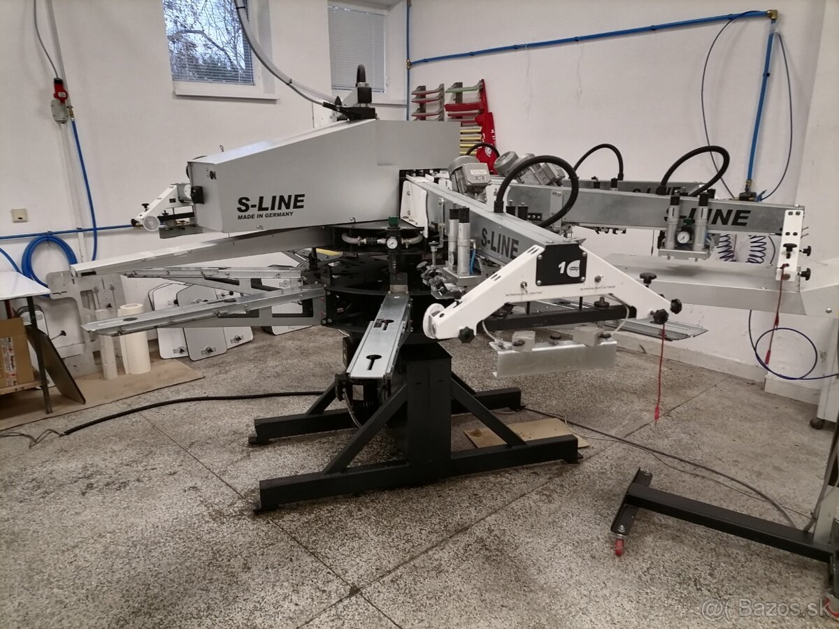 Automatický sieťotlačový karusel, vzduchový pásový sušič