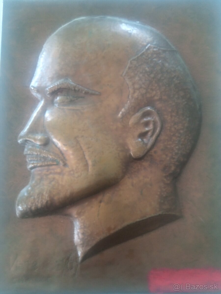 Predám mosadznú bustu Lenina