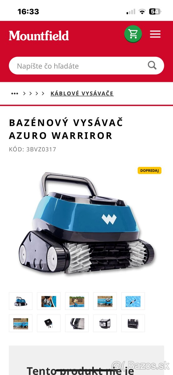 Bazenovy vysavac