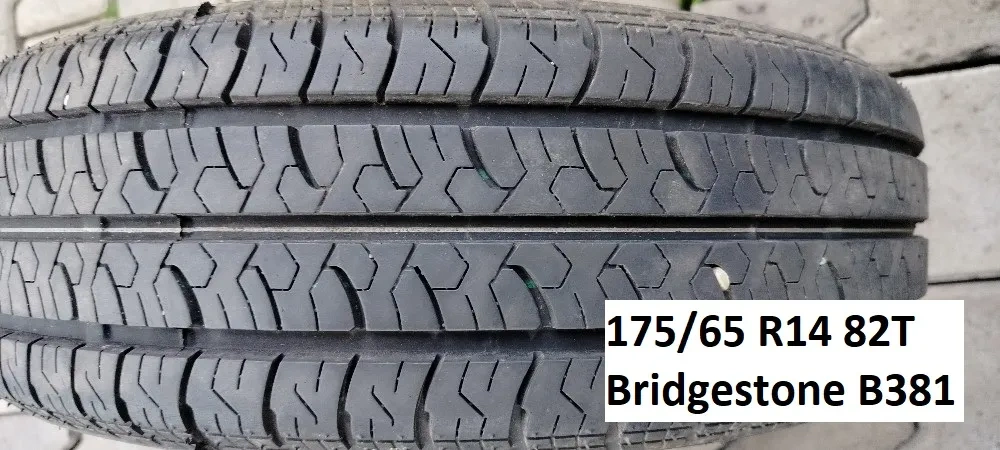 Predám 1 letnú pneumatiku 175/65 R14 82T Bridgestone B381