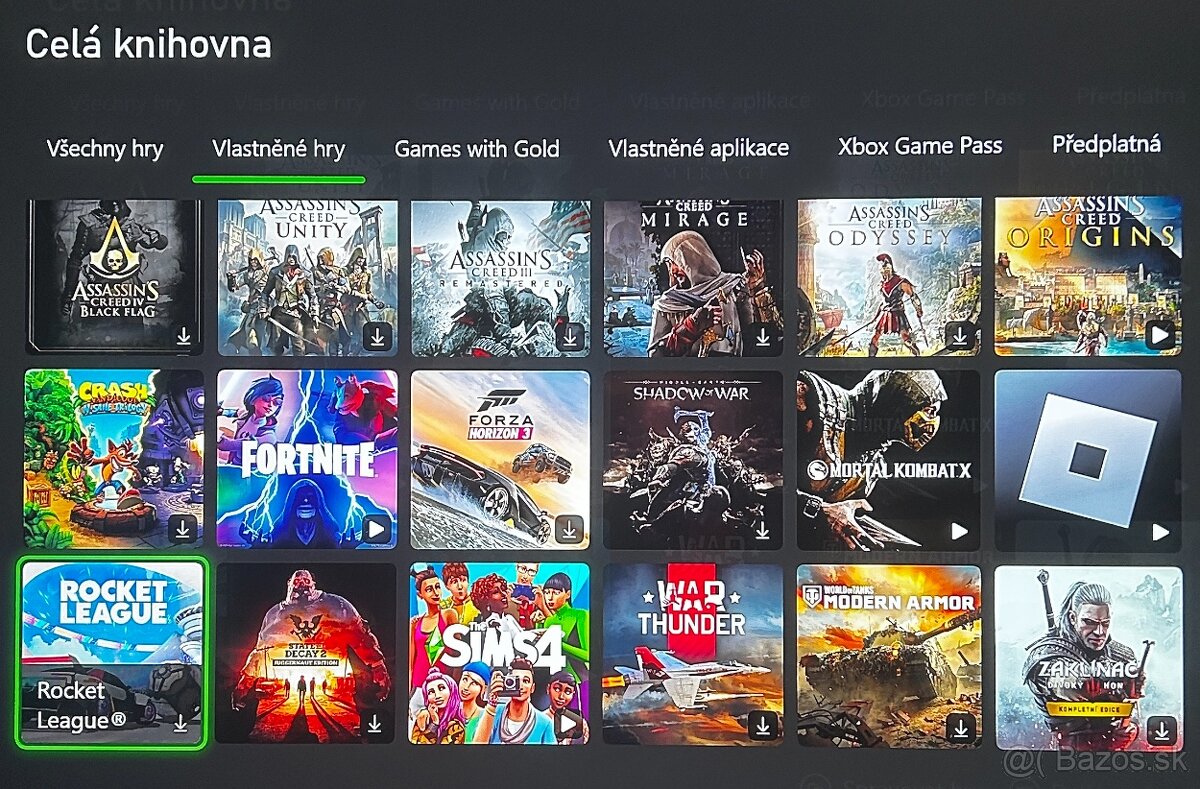 Xbox account, Xbox účet, Xbox hry, Assasins Creed hry
