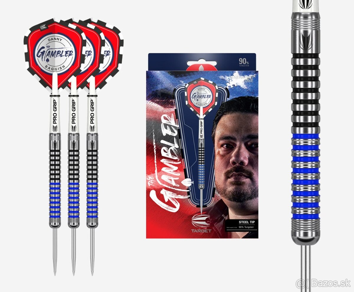 Šípky steel TARGET Danny Baggish Gen1 21g (90% volfrám)