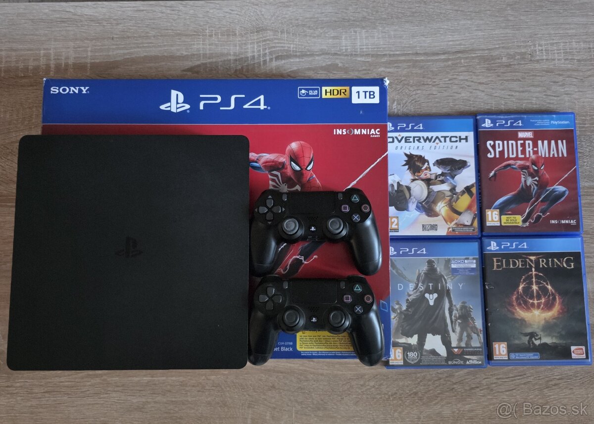 Ps4 slim 1TB + hry