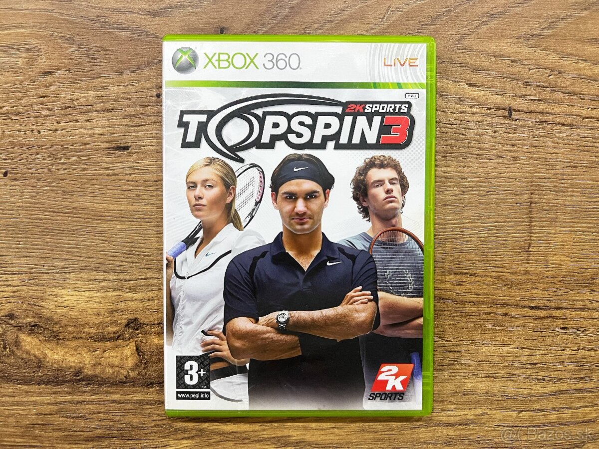 Top Spin 3 na Xbox 360