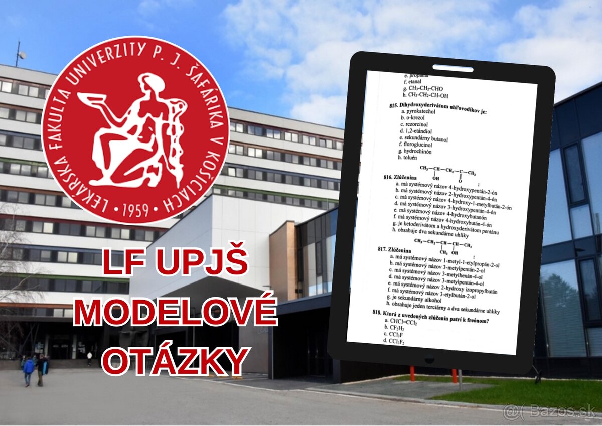 LF UPJŠ Košice modelové otázky