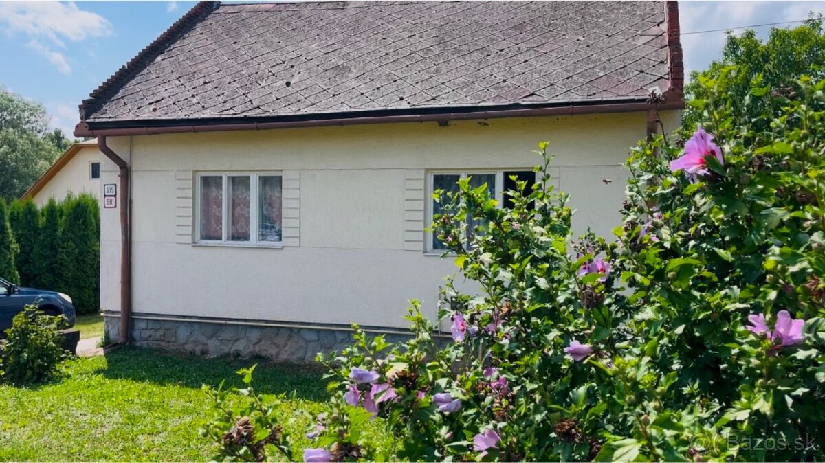 Rodinný dom s pozemkom 1408 m² – Vranov nad Topľou- Lomnica