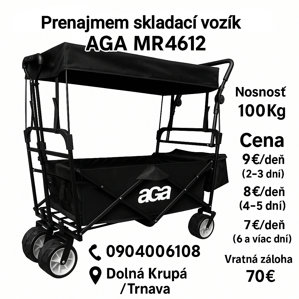 Prenajmem Skladací vozík