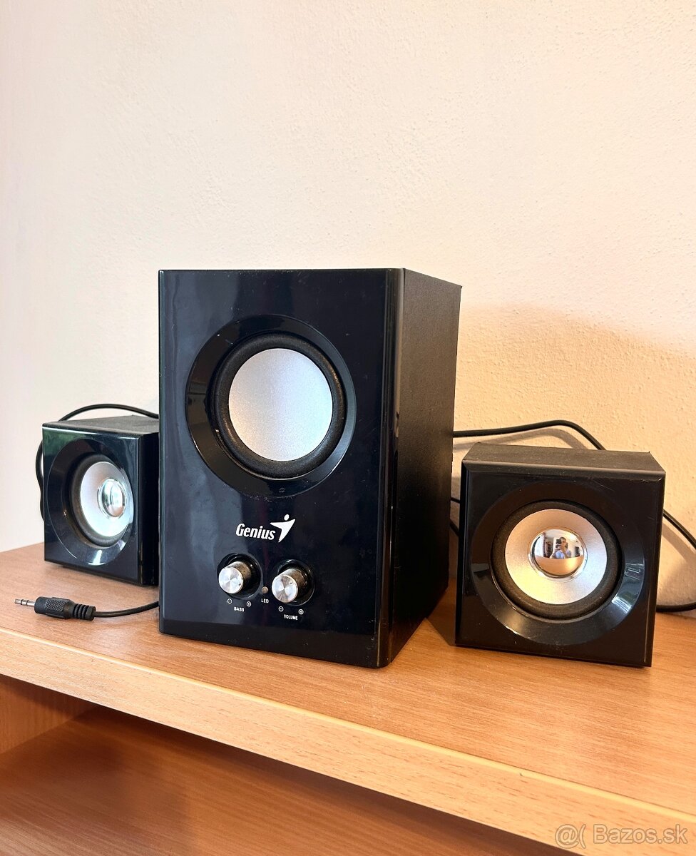 Reproduktory Genius SW-2.1 375 čierne
