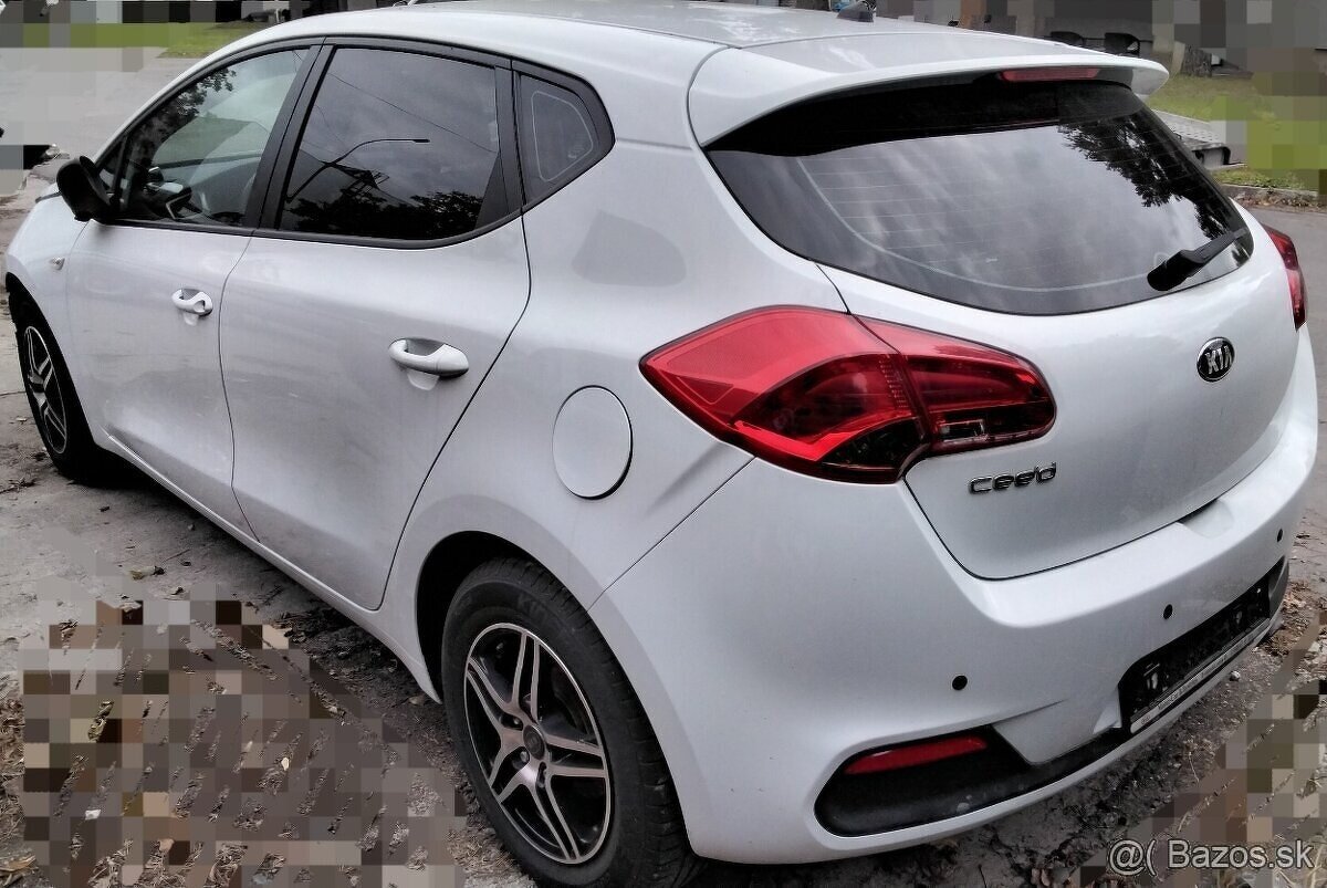 KIA CEED 1.4 2013 predám DVERE MOTOR G4FA, PREVODOVKA, ZADNÉ