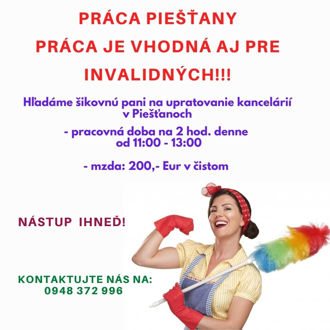 Upratovanie v Piešťanoch