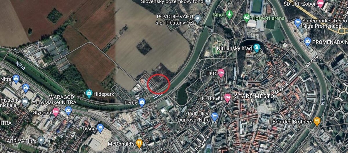 Prenájom spevnenej plochy