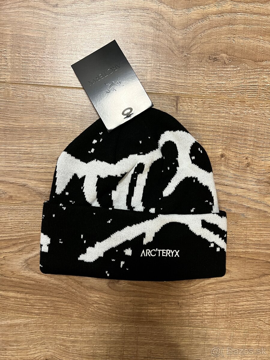 Zimna ciapka Arcteryx Grotto Beanie Black/White