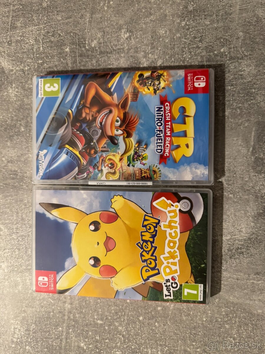Nintendo Switch: Pokémon Let's Go & Crash Team Racing