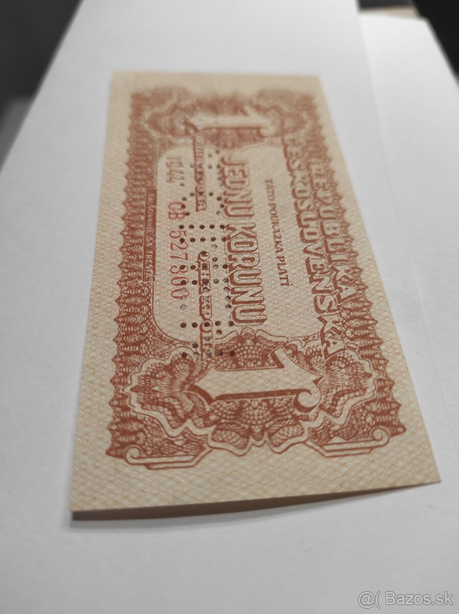 1 koruna specimen