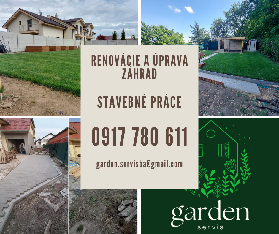 Renovácie a úprava záhrad, stavebné práce