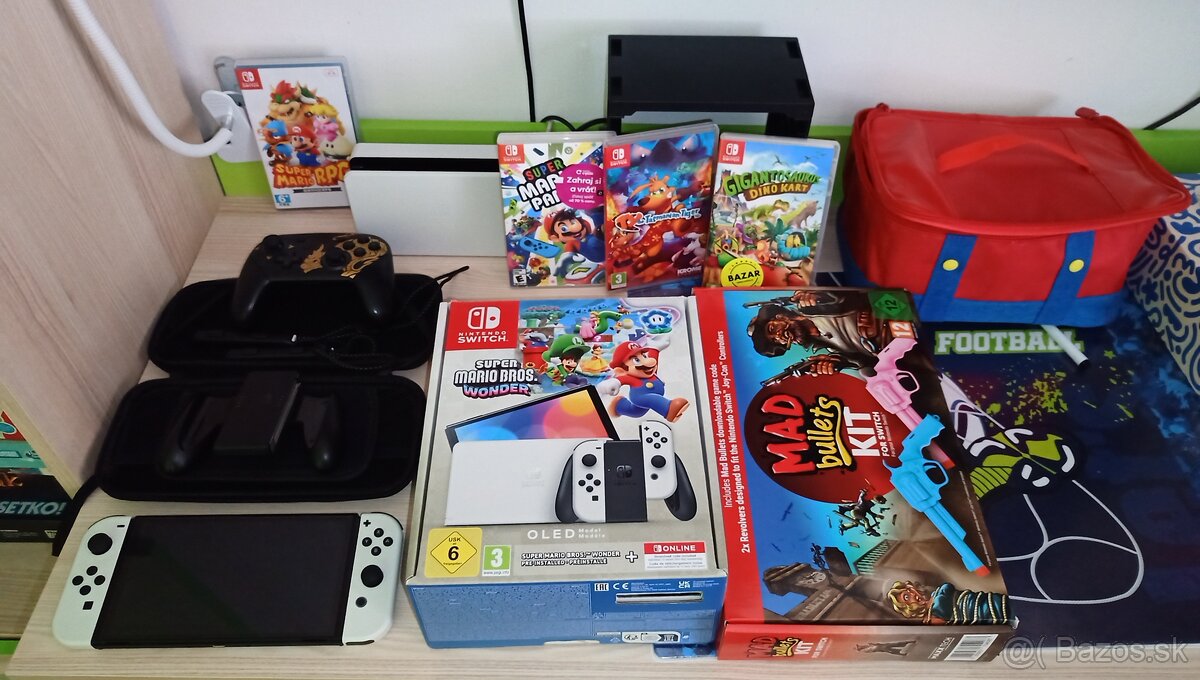 Nintendo switch oled s príslušenstvom + hry