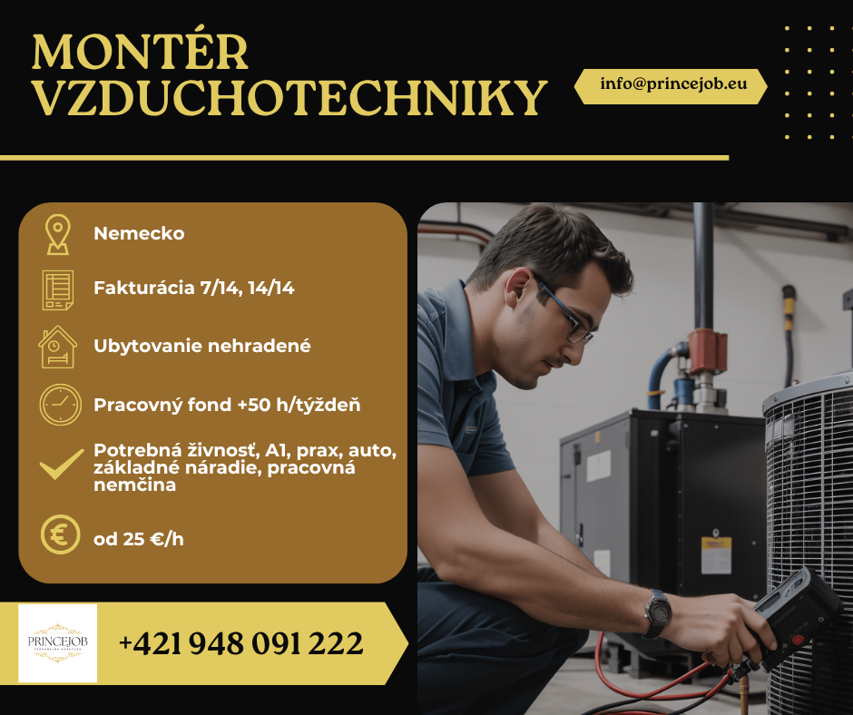 MONTÉR VZDUCHOTECHNIKY