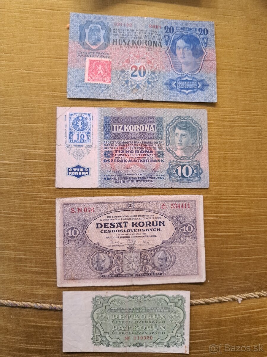 Predam stare Ceskoslovenske bankovky
