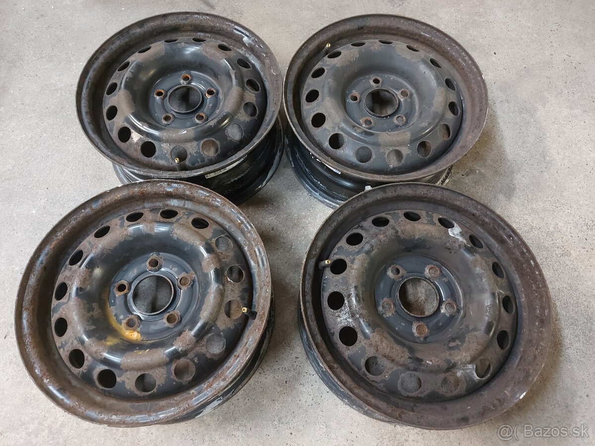 5x114,3R15 plechove disky KIA-HYUNDAI