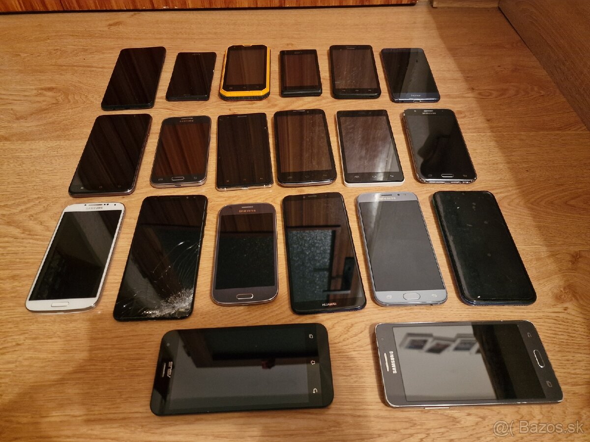 Predám cca 50 telefónov a tabletov na náhradné diely