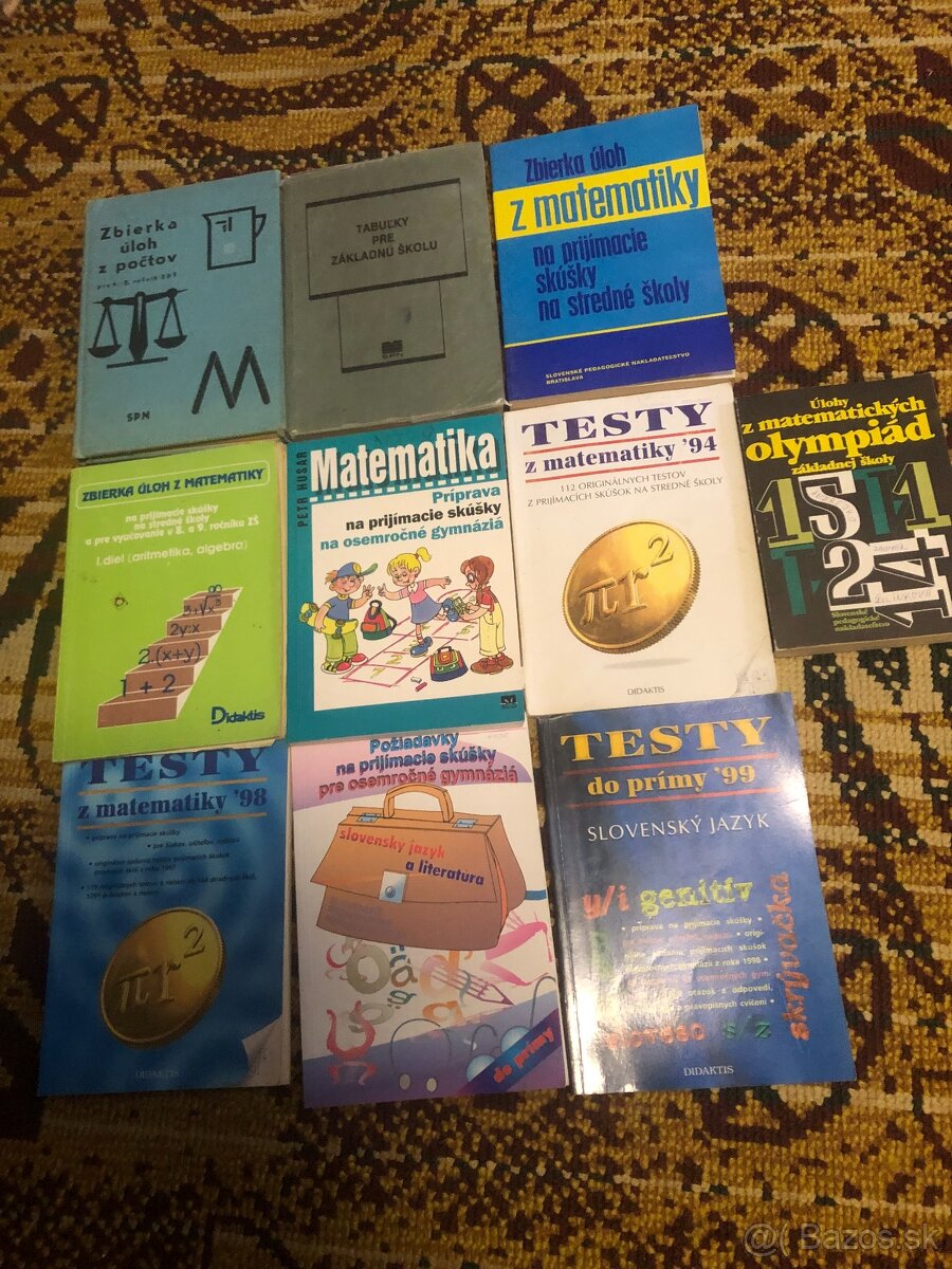 Zbierky, TESTY, MATEMATIKA