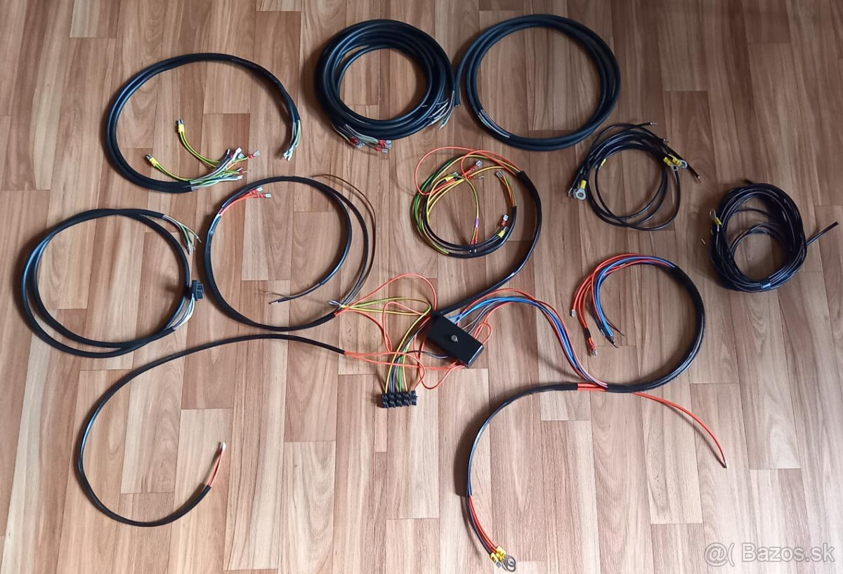 kabeláž ZETOR 25 - verze dynamo nebo alternátor