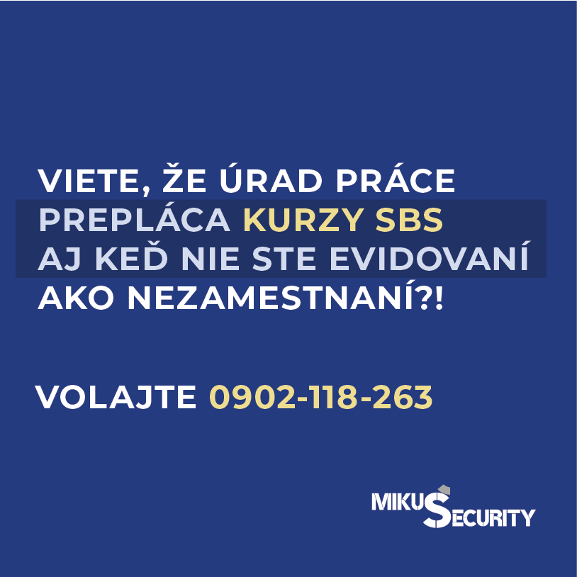 SBS - kurz odbornej spôsobilosti