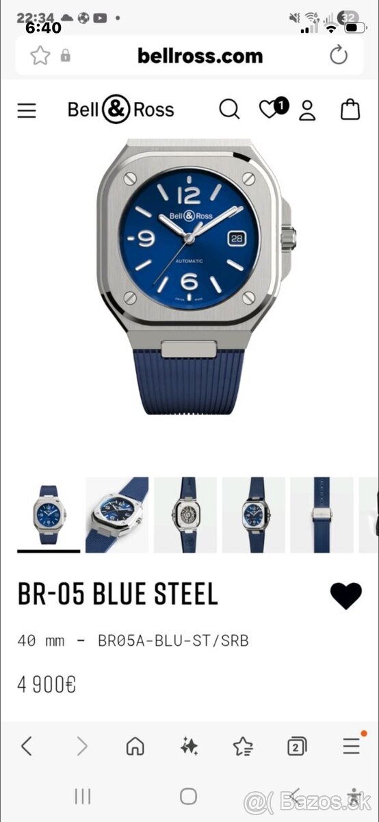 Bell&Ross pánske originál hodinky