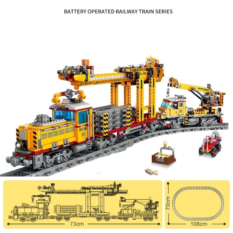 Vlak skladačka komp. s Lego 2 druhy
