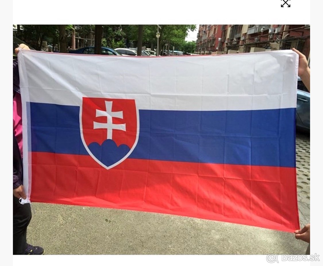 Slovenská vlajka/zástava veľká 150 x 90cm aj na uchyt