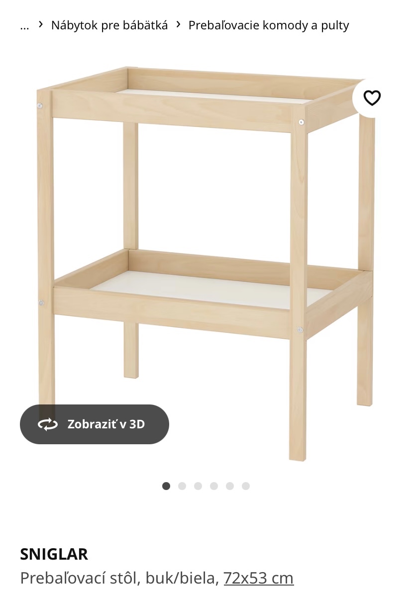 Prebalovaci pult IKEA